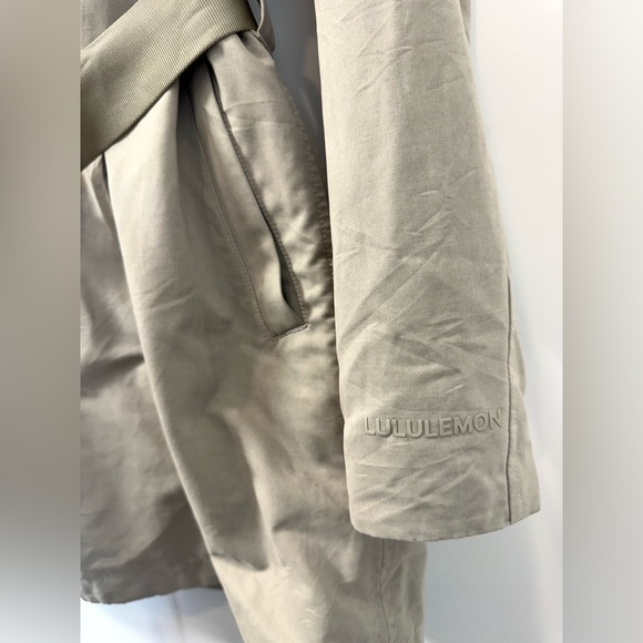 Lululemon Always There Short Trench Coat Raw Linen - Picture 9 of 14